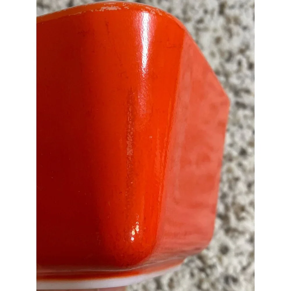 Red Pyrex 501 B Refrigerator Vintage Dish No Lid